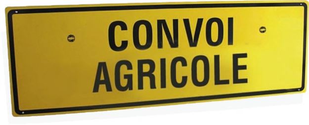 Image sur Panneau convoi agricole