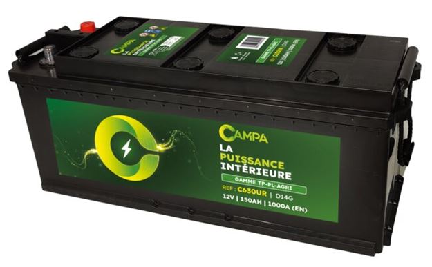 Image sur BATTERIE CAMPA C630UR D14G 150AH 1000A(EN)  +G TALON 